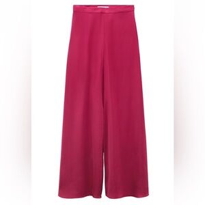 Zara Satin Wide Leg Pants